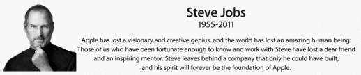 One moment in time – zum Tod von Steve Jobs, Ruhe in Frieden