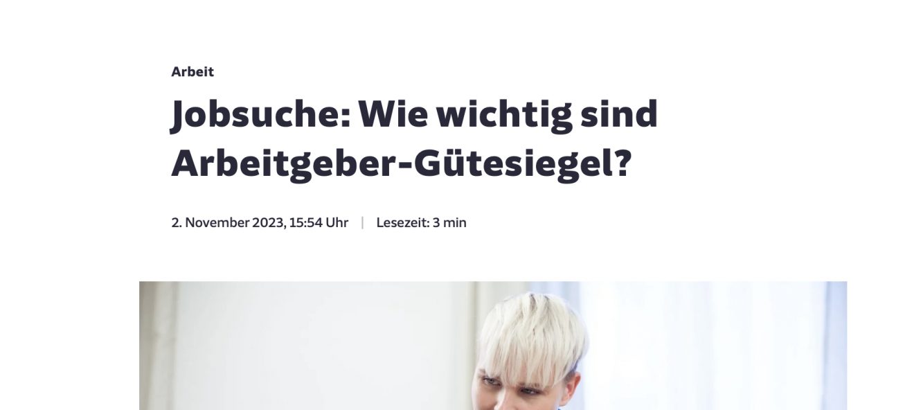 Süddeutsche Zeitung: ＂Wie wichtig sind Arbeitgeber-Gütesiegel?＂