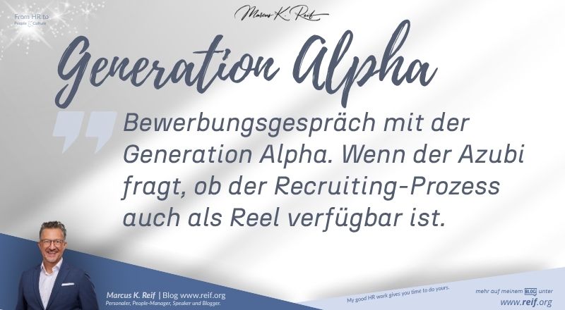 Bewerbungsgespräch mit der Generation Alpha